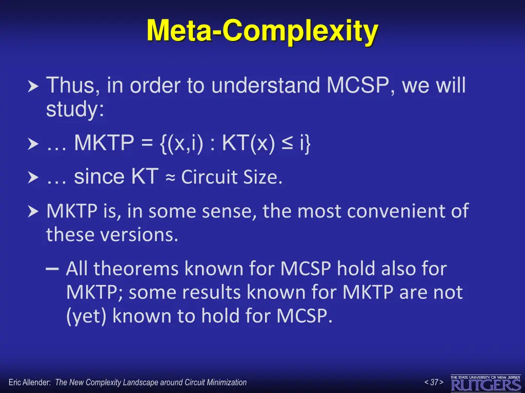 meta complexity 3
