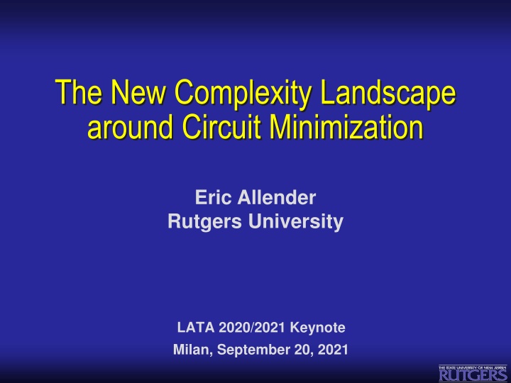 the new complexity landscape around circuit
