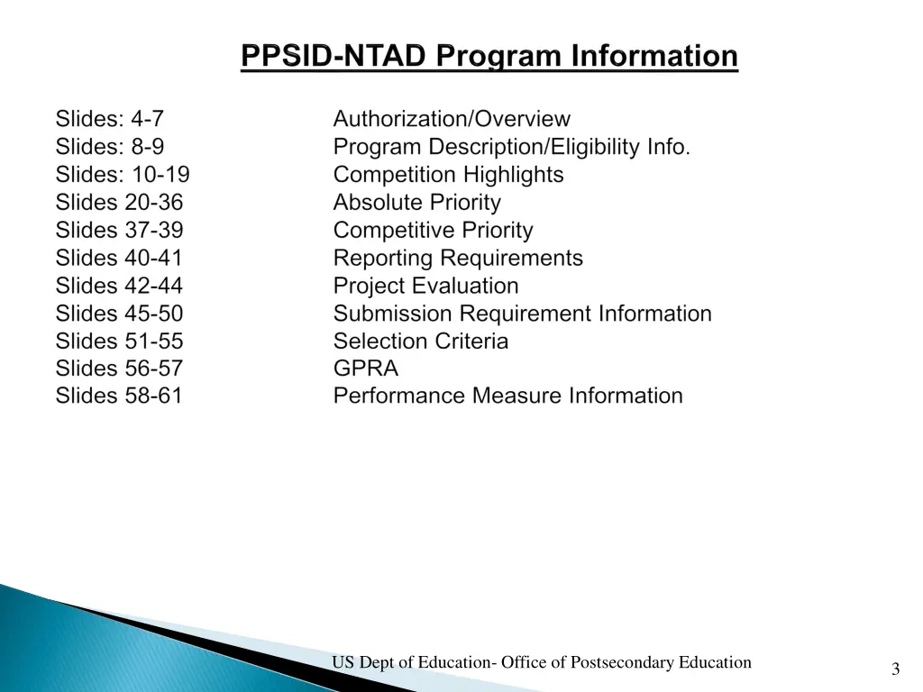 us dept of education office of postsecondary