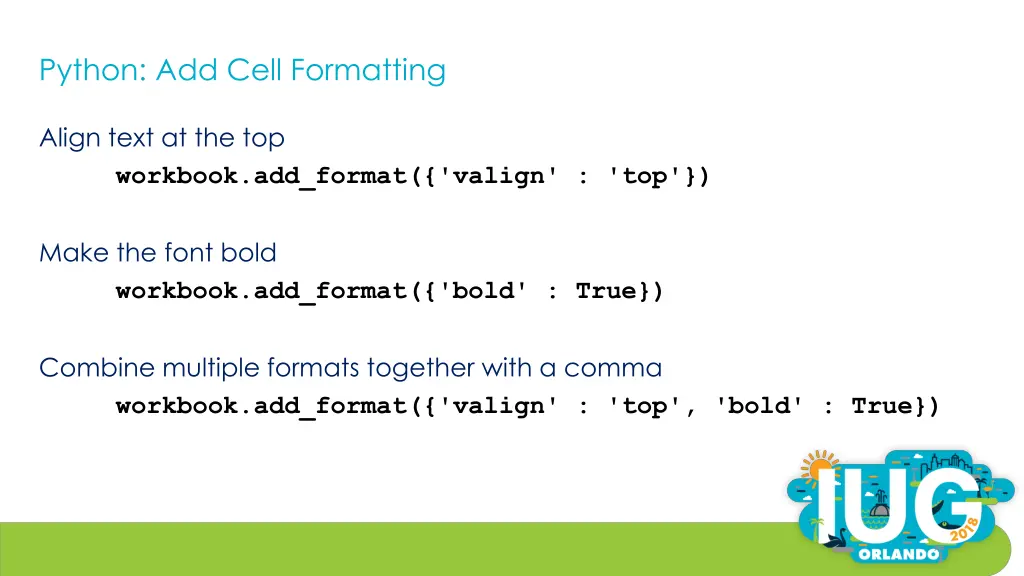 python add cell formatting 1