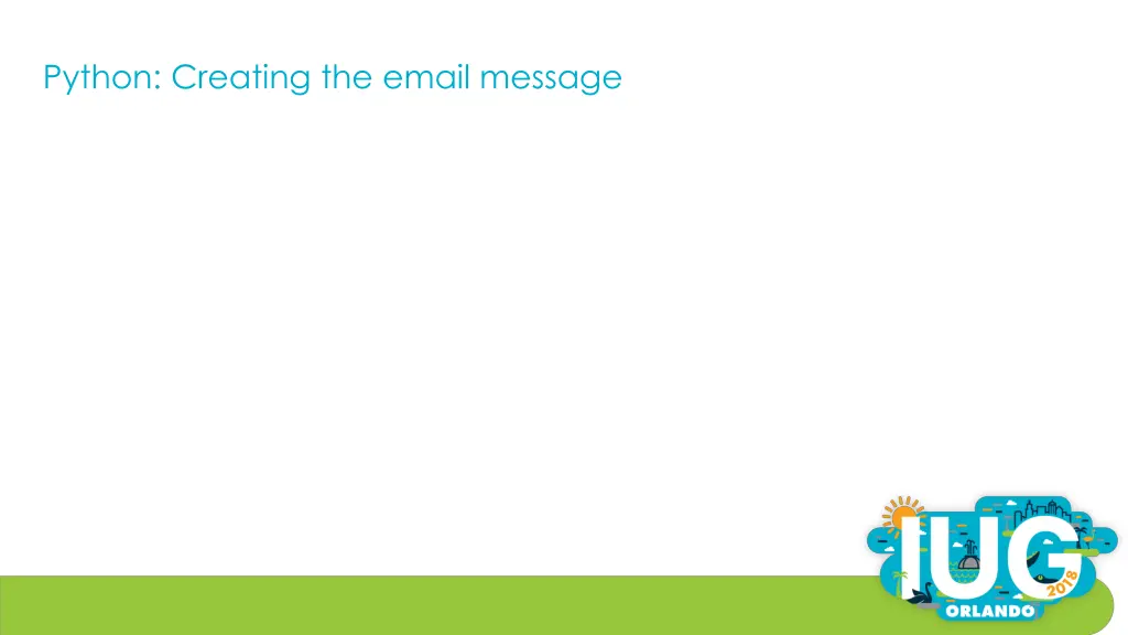 python creating the email message