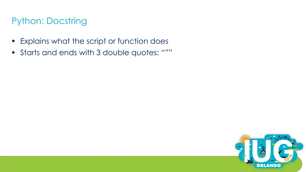 python docstring