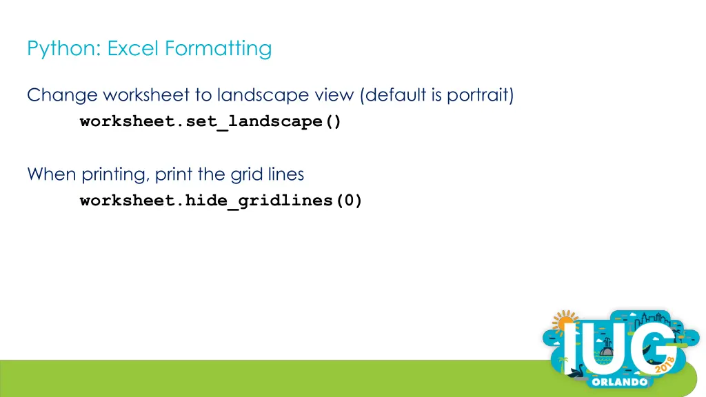 python excel formatting