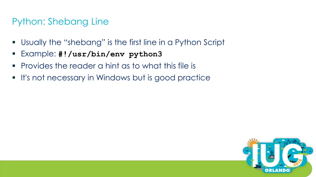 python shebang line