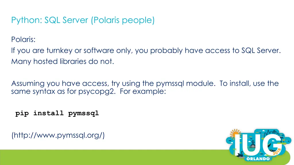 python sql server polaris people