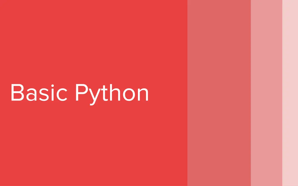 basic python