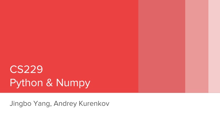 cs229 python numpy