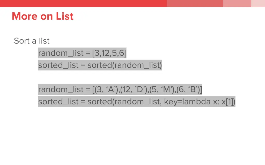 more on list 1