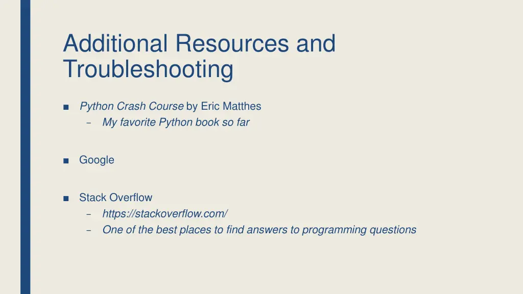 additional resources and troubleshooting
