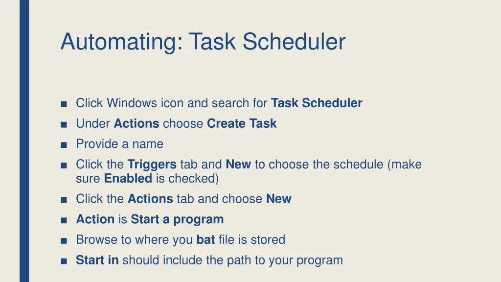 automating task scheduler
