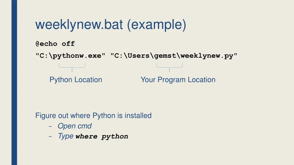 weeklynew bat example