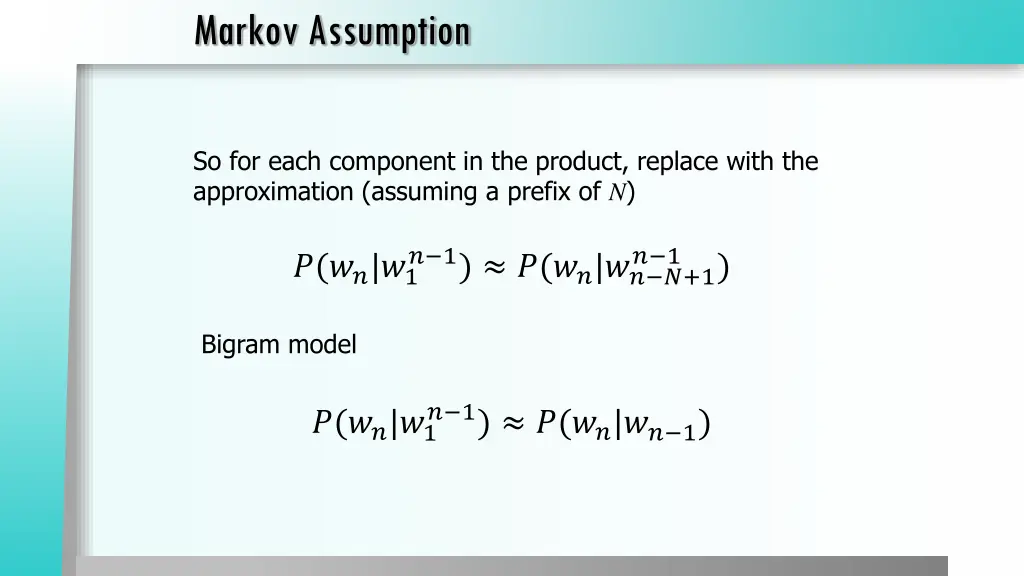 markov assumption 1