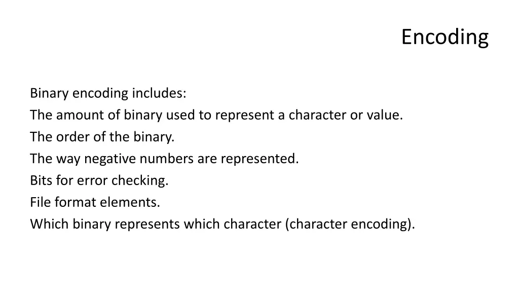 encoding 1