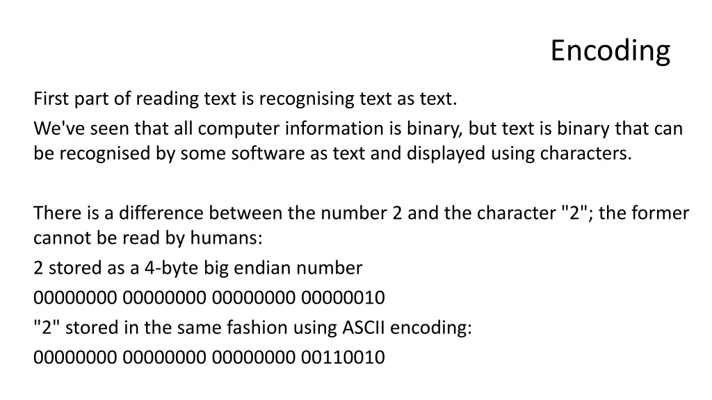 encoding