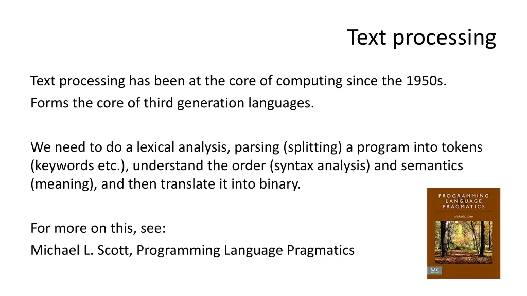 text processing