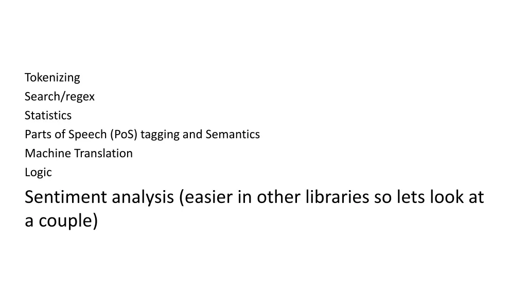 tokenizing search regex statistics parts 3