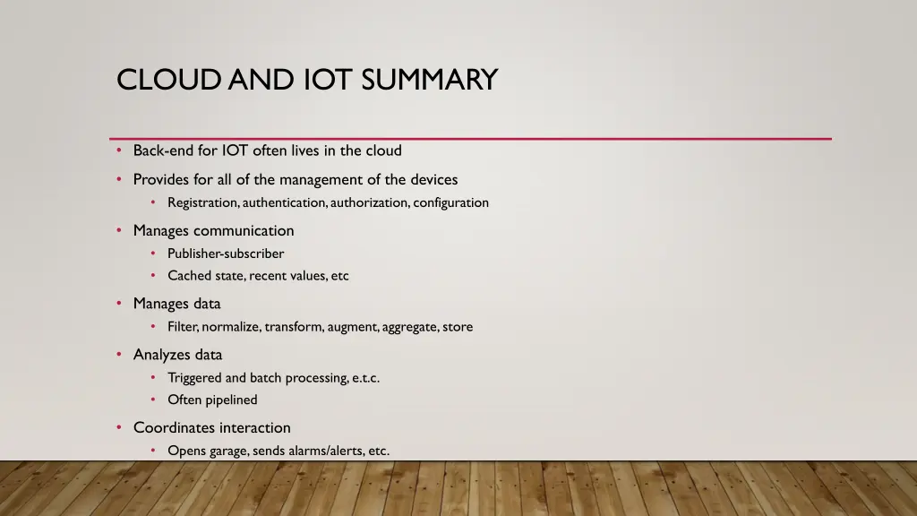 cloud and iot summary