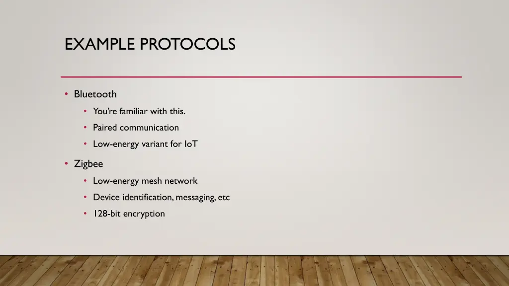 example protocols