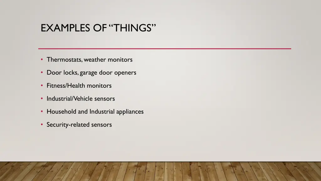 examples of things