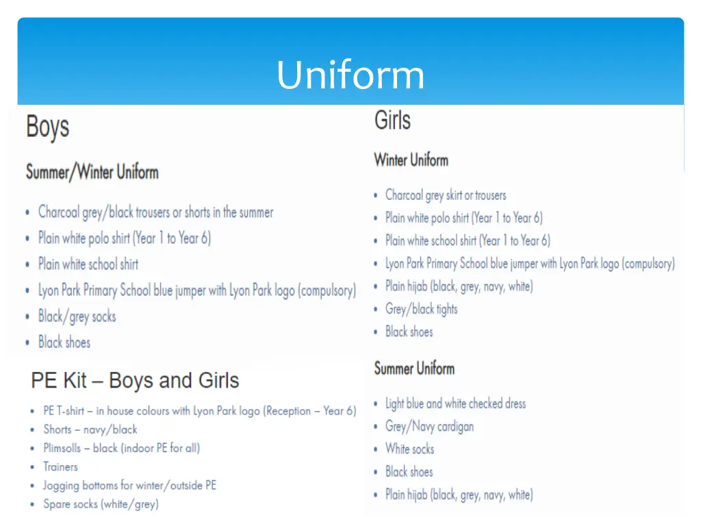 uniform