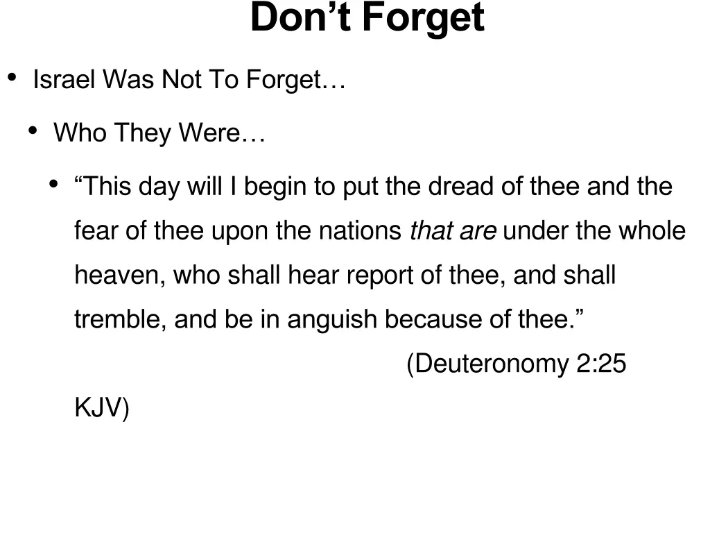 don t forget 4