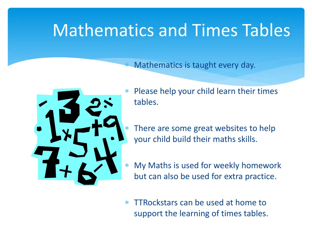 mathematics and times tables