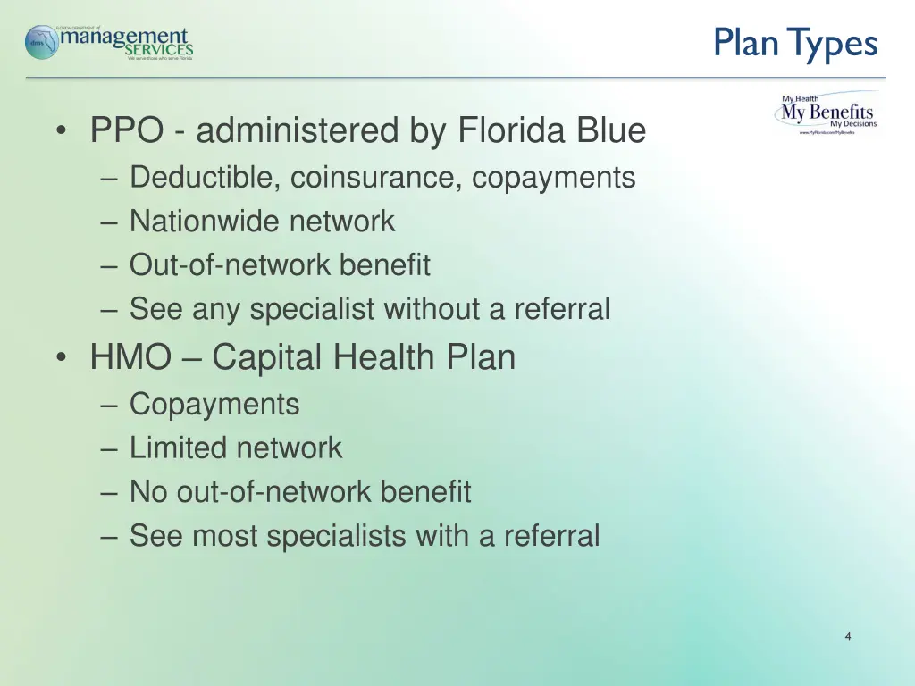 plan types