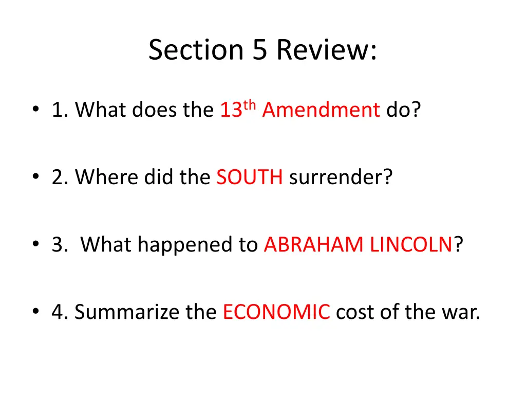 section 5 review