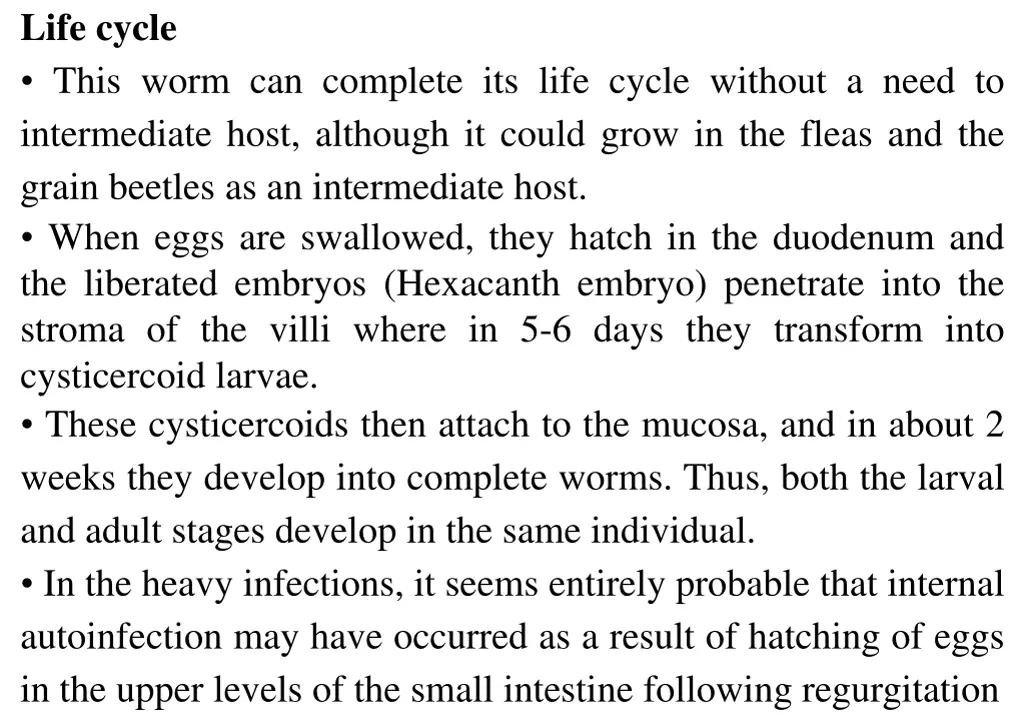 life cycle this worm can complete its life cycle