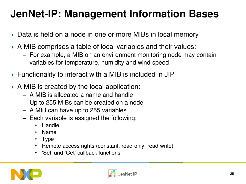 jennet ip management information bases