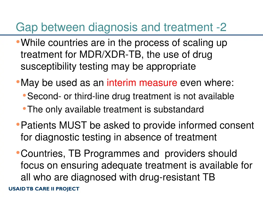 gap between diagnosis and treatment 2 while