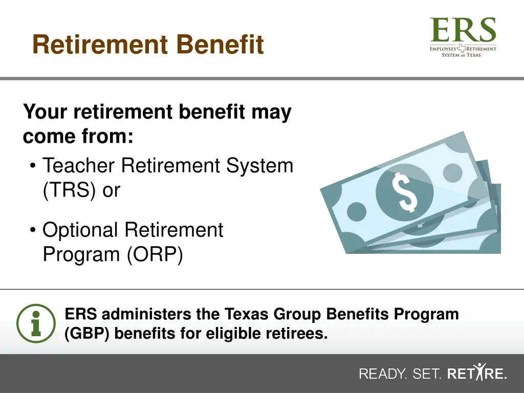 retirement benefit