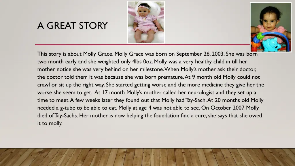 a great story