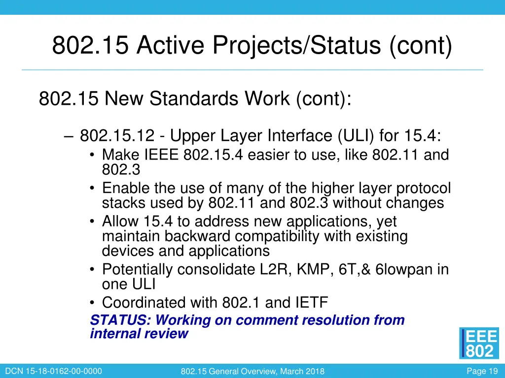 802 15 active projects status cont 6