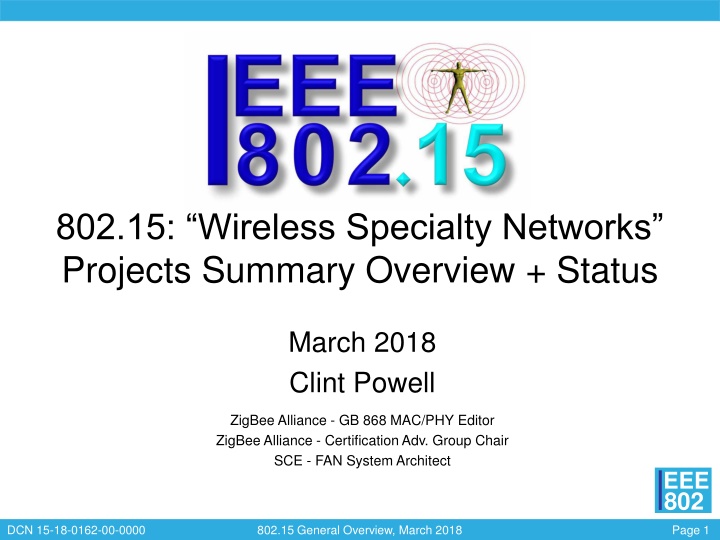 802 15 wireless specialty networks projects