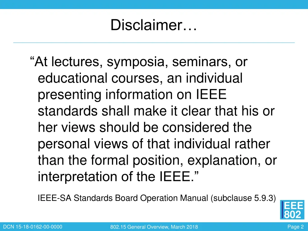 disclaimer