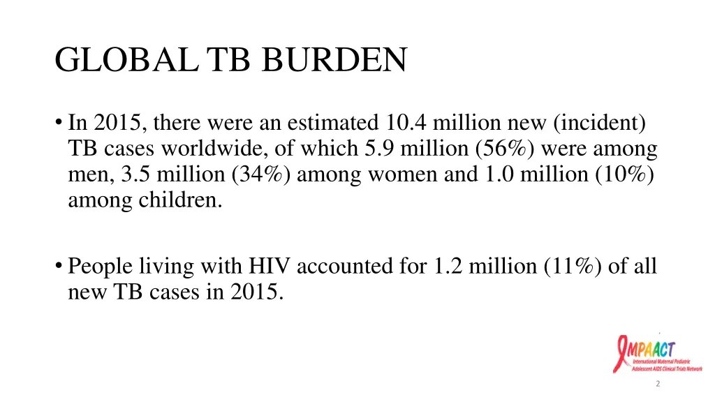 global tb burden