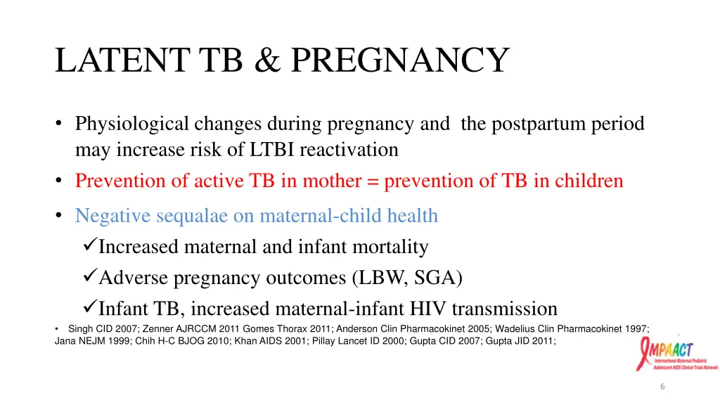 latent tb pregnancy