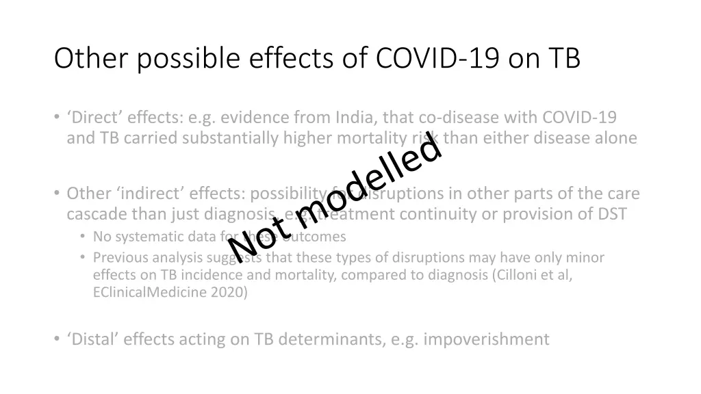 other possible effects of covid 19 on tb 1