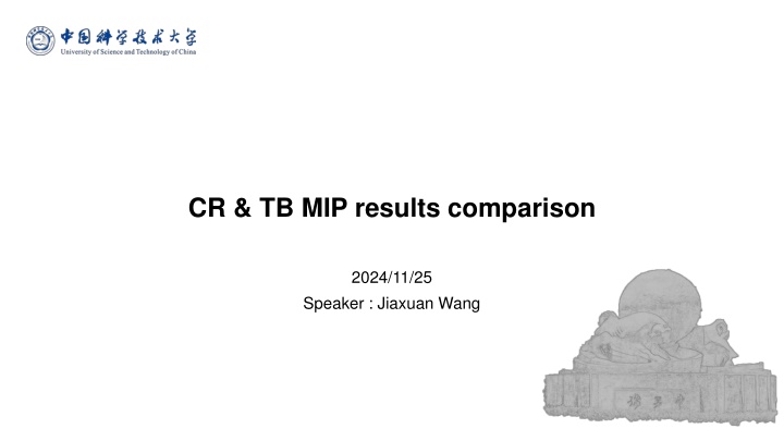 cr tb mip results comparison