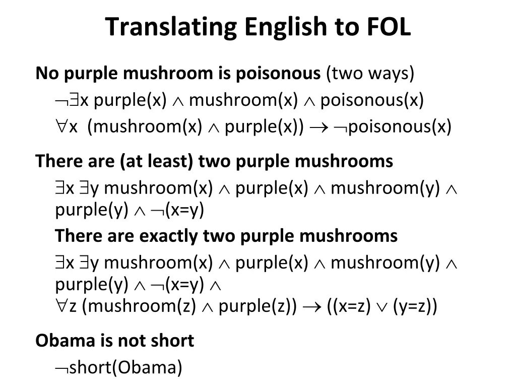 translating english to fol 1