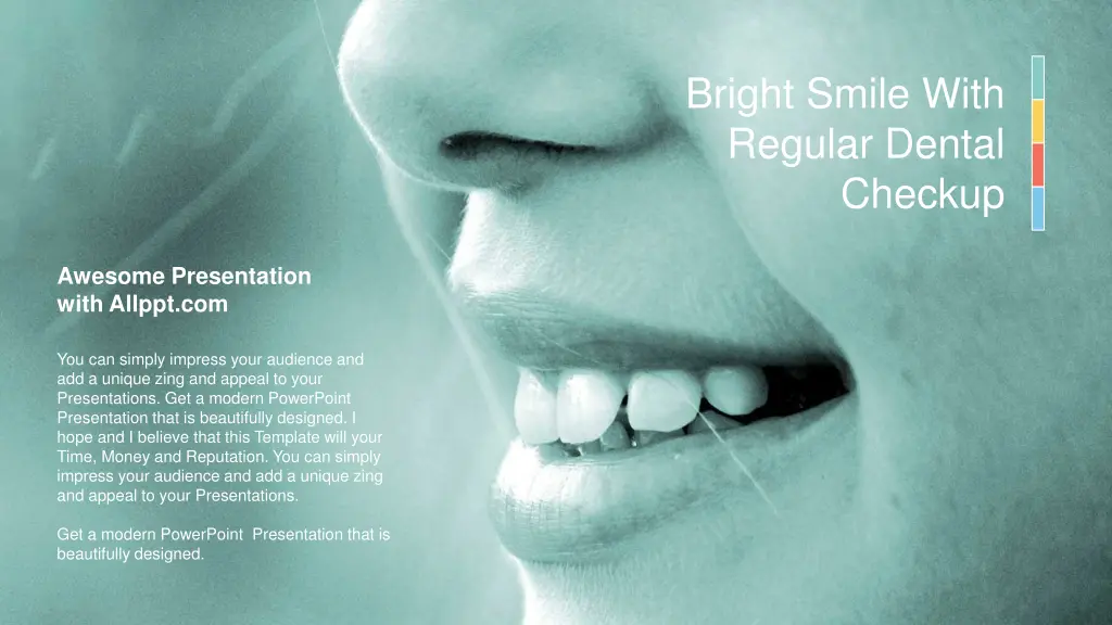 bright smile with regular dental checkup