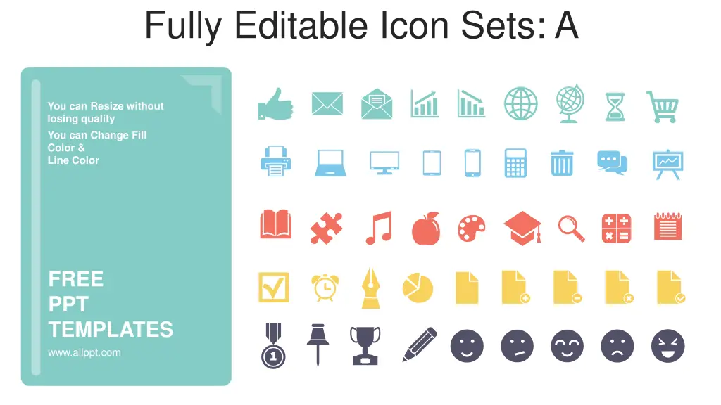 fully editable icon sets a