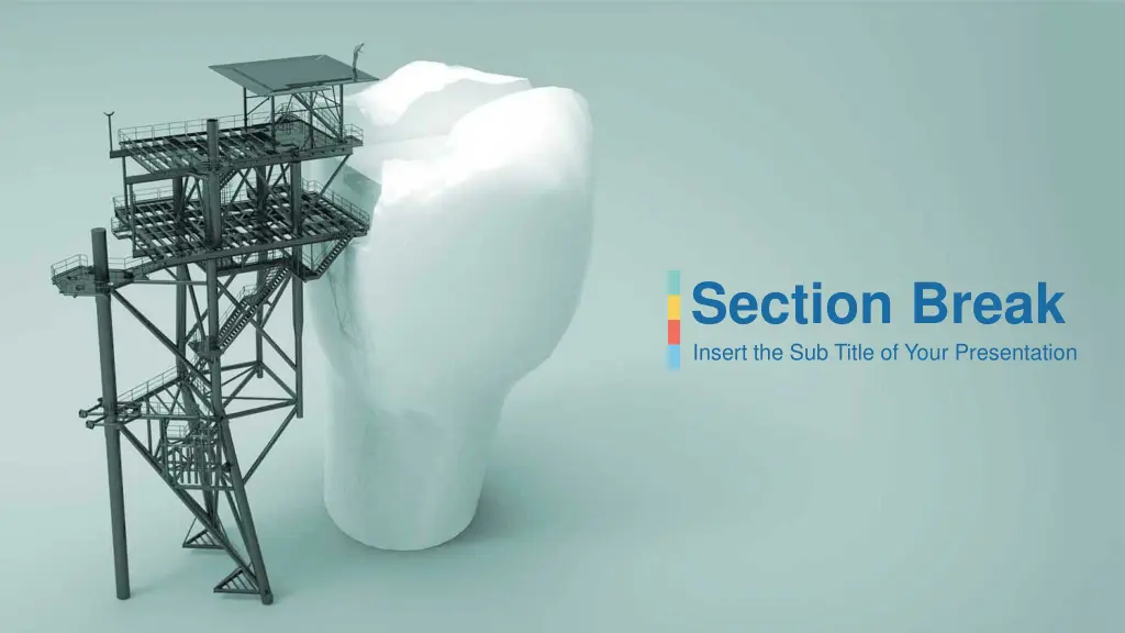 section break insert the sub title of your