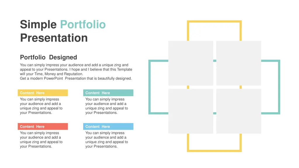 simple portfolio presentation
