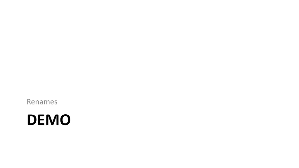 renames