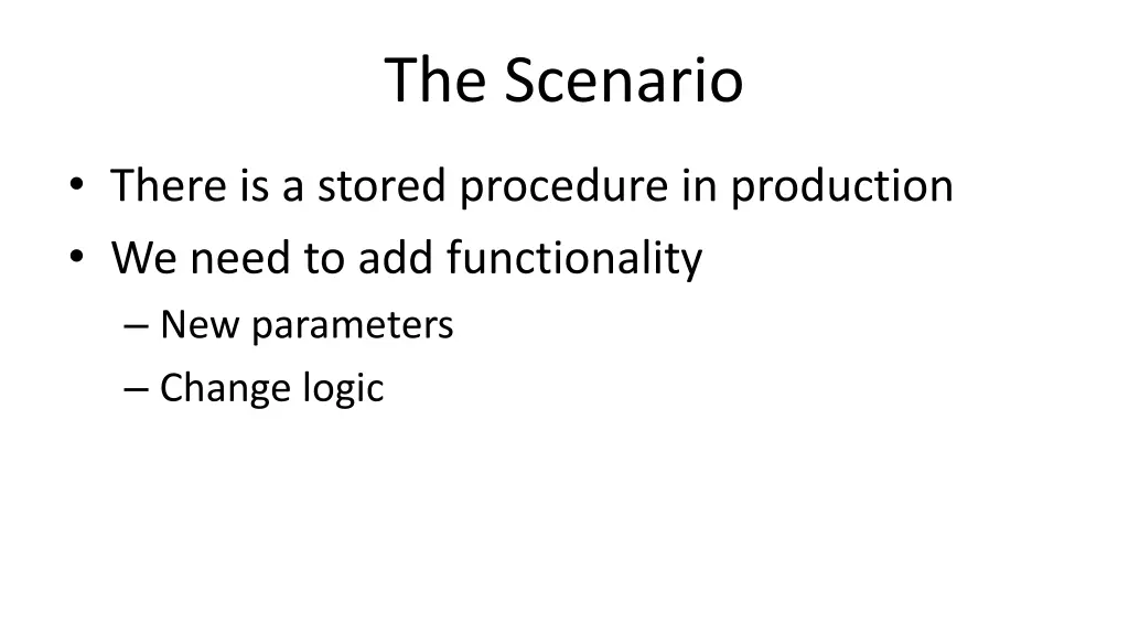 the scenario 3