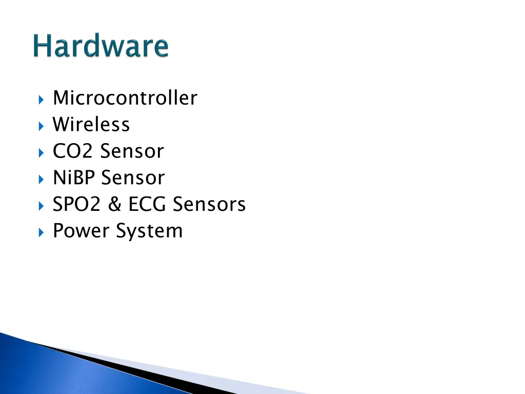 microcontroller wireless co2 sensor nibp sensor