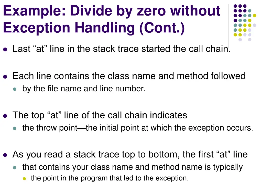 example divide by zero without exception handling 2