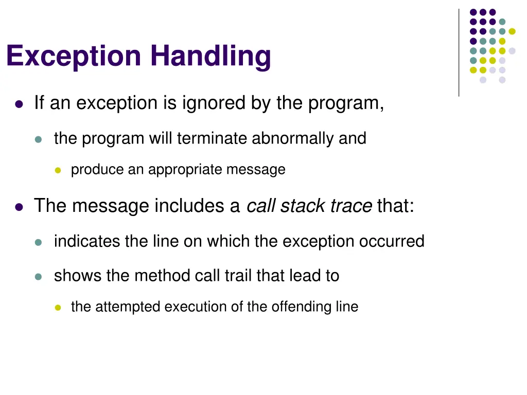 exception handling 2
